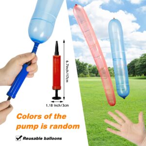 100pcs Rocket Balloons with Two Free Air Pump Colorful Giant Rocket Balloons for Parties