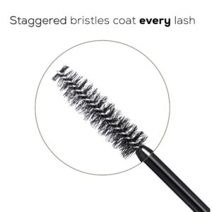 bareMinerals Lashtopia Mega Volume Mineral-Based Black Mascara, Volumizes Eyelashes, Nourishing + Conditioning, Smudge + Clump-Resistant, Vegan