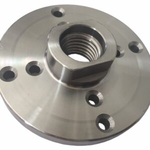 Steel Face Plate 1"-8 Threaded for Wood Lathe Turning (4")