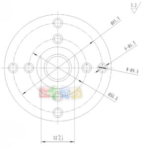 Steel Face Plate 1"-8 Threaded for Wood Lathe Turning (4")