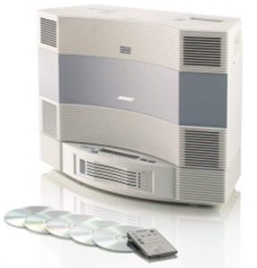 bose acoustic wave music system ii with 5-cd multi disc changer, platinum white, compatible with alexa
