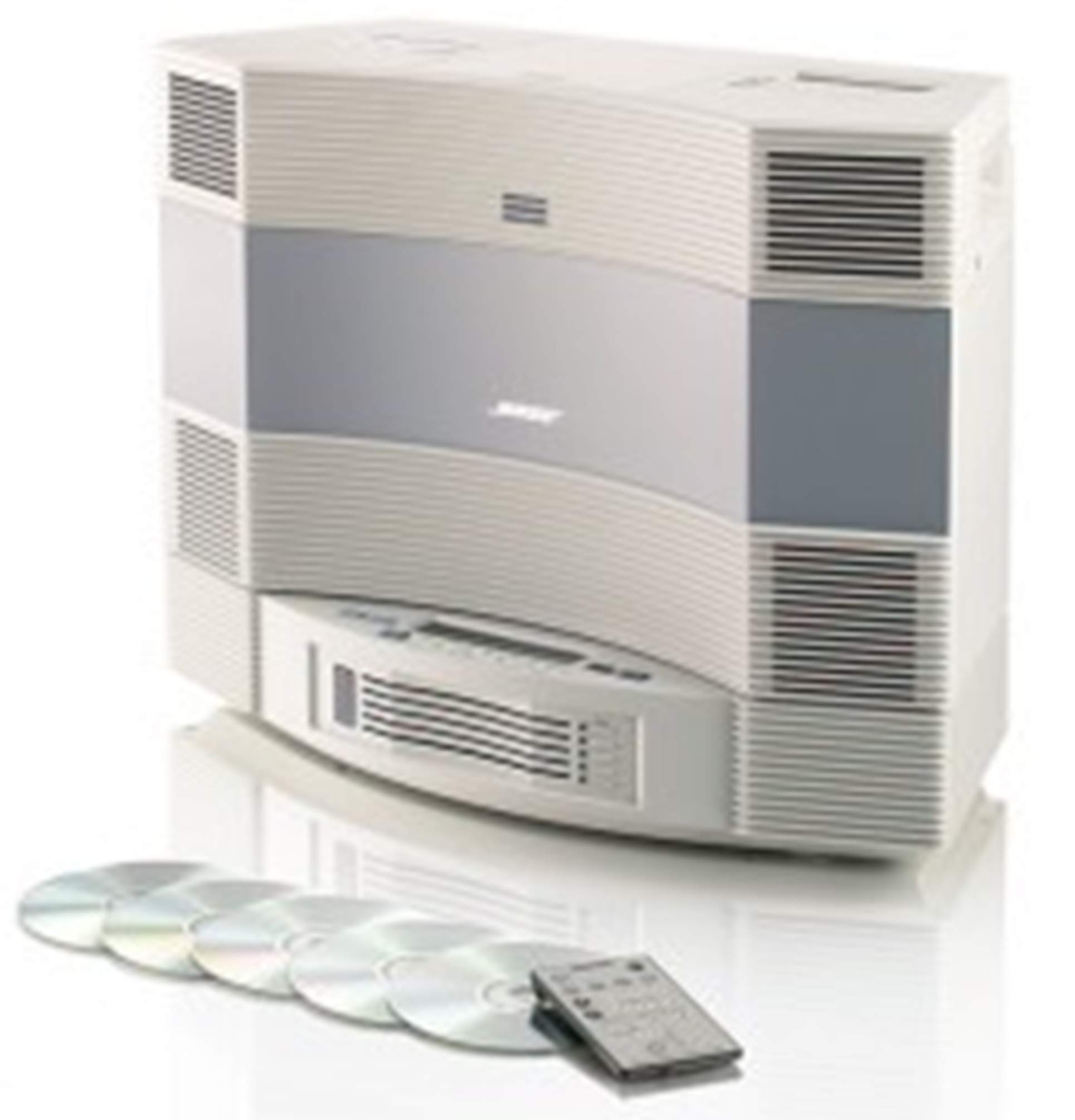 Bose Acoustic Wave Music System II with 5-CD Multi Disc Changer, Platinum White, Compatible with Alexa