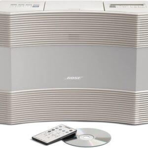 Bose Acoustic Wave Music System II with 5-CD Multi Disc Changer, Platinum White, Compatible with Alexa