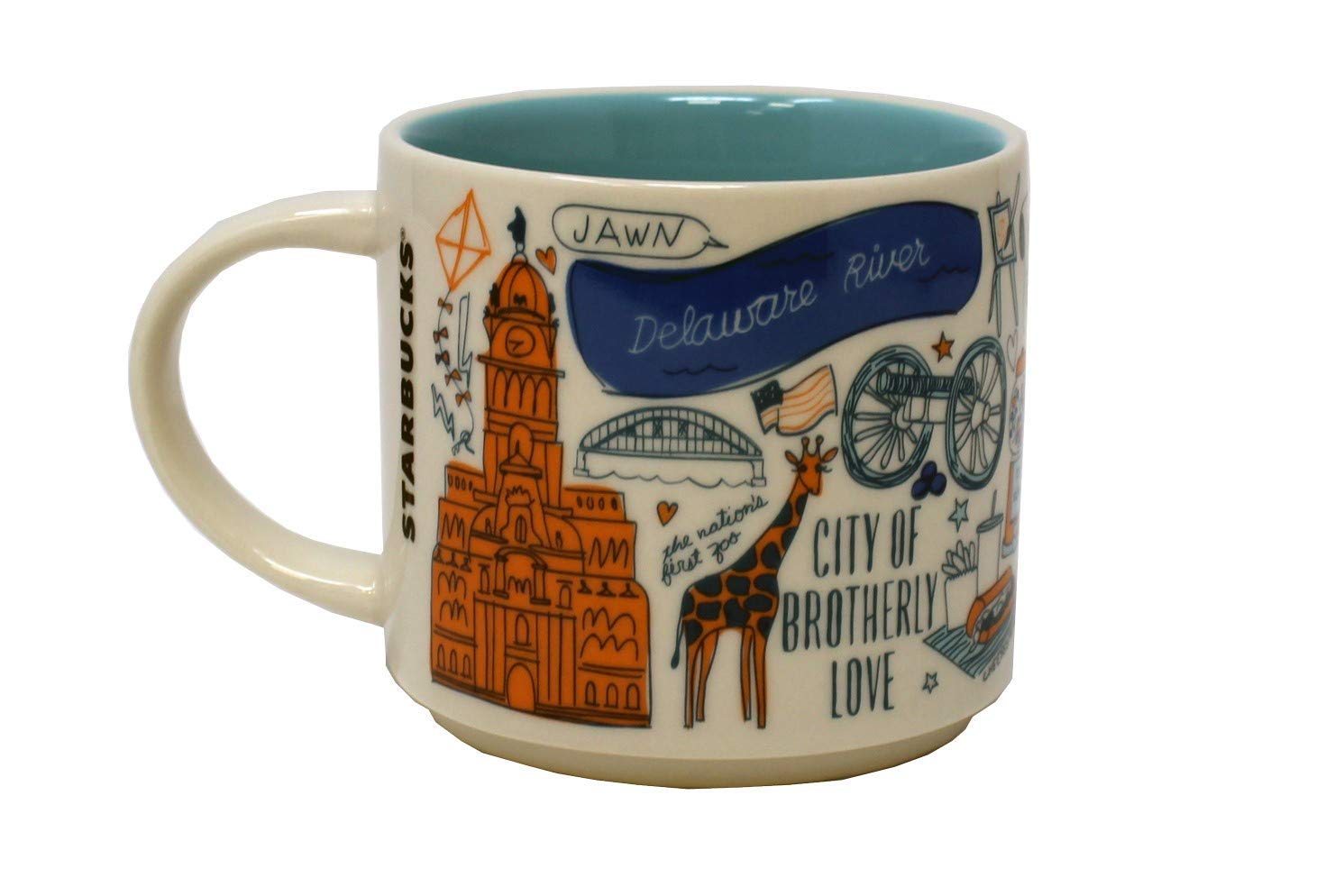 Starbucks Been There Series Philadelphia Ceramic Mug, 14 Oz