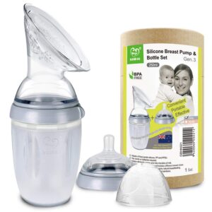 haakaa manual breastpump breast milk saver gen 3 multi-functional breastfeeding set 8oz/250ml