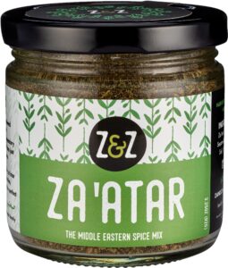 za'atar by z&z | za'atar spice blend with zaatar spice, sumac, & toasted sesame seeds | za'atar seasoning for breads, salads, chicken, or snacks | savory & tangy palestinian zaatar seasoning, 3.25 oz