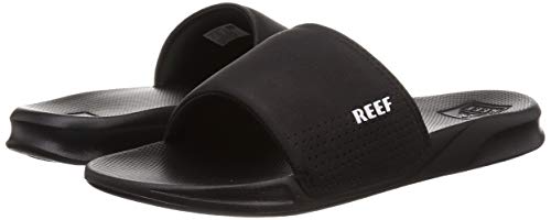 Reef Men's Sandals, Reef One Slide, Black, 7