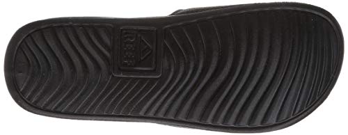 Reef Men's Sandals, Reef One Slide, Black, 7