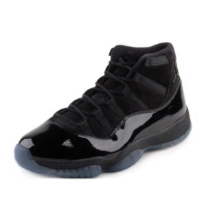 Jordan Mens Air Jordan 11 Retro 378037 005 Cap & Gown - Size 10 Black/Black/Black