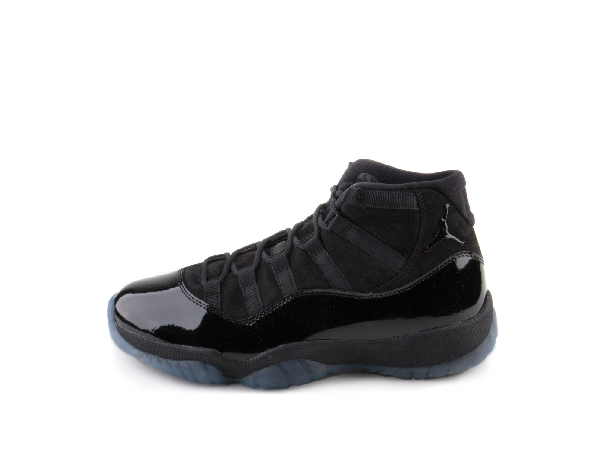 Jordan Mens Air Jordan 11 Retro 378037 005 Cap & Gown - Size 10 Black/Black/Black