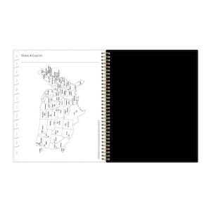 Blue Sky 2024 Weekly and Monthly Appointment Book and Planner, 8.5" x 11", Frosted Cover, Wirebound, Sheridan Black (137277-24)