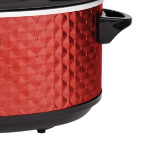 Brentwood Select Slow Cooker, 7 Quart, Red