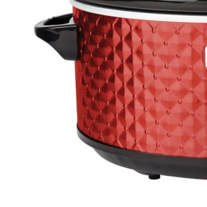 Brentwood Select Slow Cooker, 7 Quart, Red