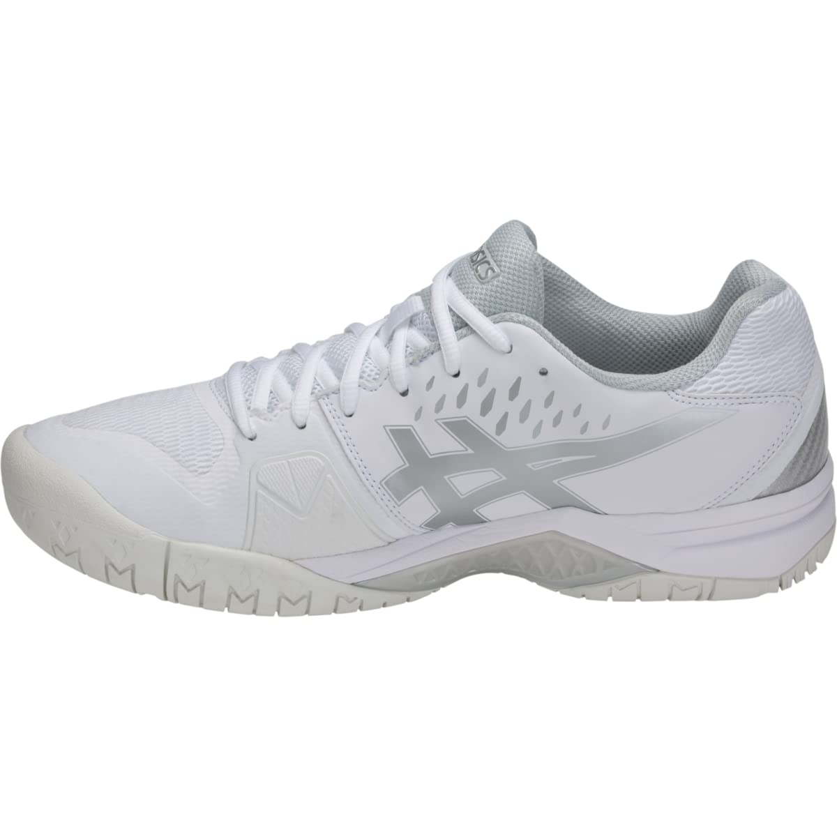 ASICS Men's Gel-Challenger 12 Tennis Shoes, 10.5, White/Silver