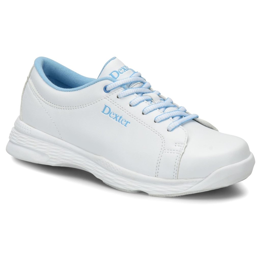 Dexter Womens Raquel V Bowling Shoes- 7 1/2, White/Blue, 7.5