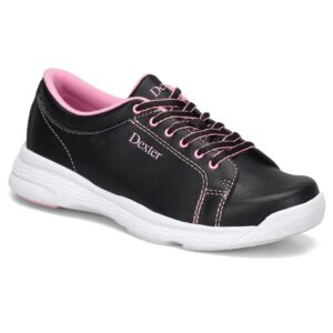 dexter womens raquel v bowling shoes- black/pink, 12