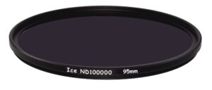 ice 95mm nd100000 optical glass filter neutral density 16.5 stop nd 100000 95