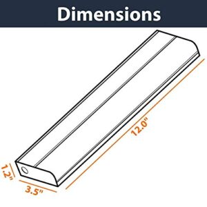 harrrrd 12 inch Hardwired Under Cabinet Lights, 2 Color Settings - 3000K (Soft White) and 4000K (Cool White), Under Cabinet Lighting, Dimmable Under Counter Lights, Under-Counter Light Fixtures