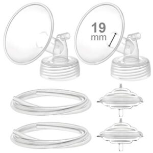 maymom pump parts compatible with spectra s2 spectra s1 9 plus breastpump not original spectra pump parts replace spectra s2 accessories and spectra flange. inc flange backflow protector tubing (19mm)
