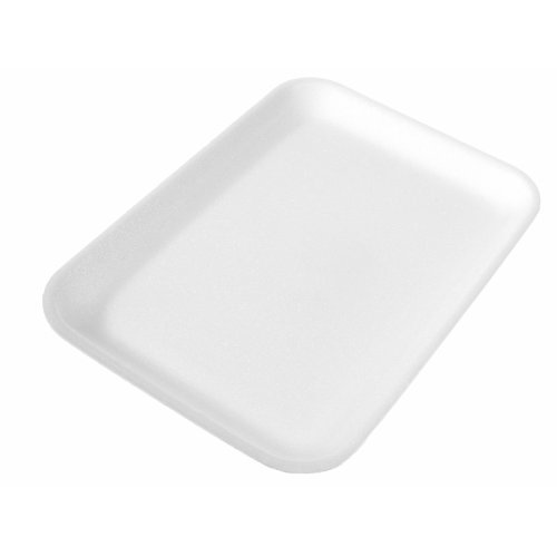 DYNE-A-PAK 2S White Foam Tray 8.25X5.75 CASE of 500