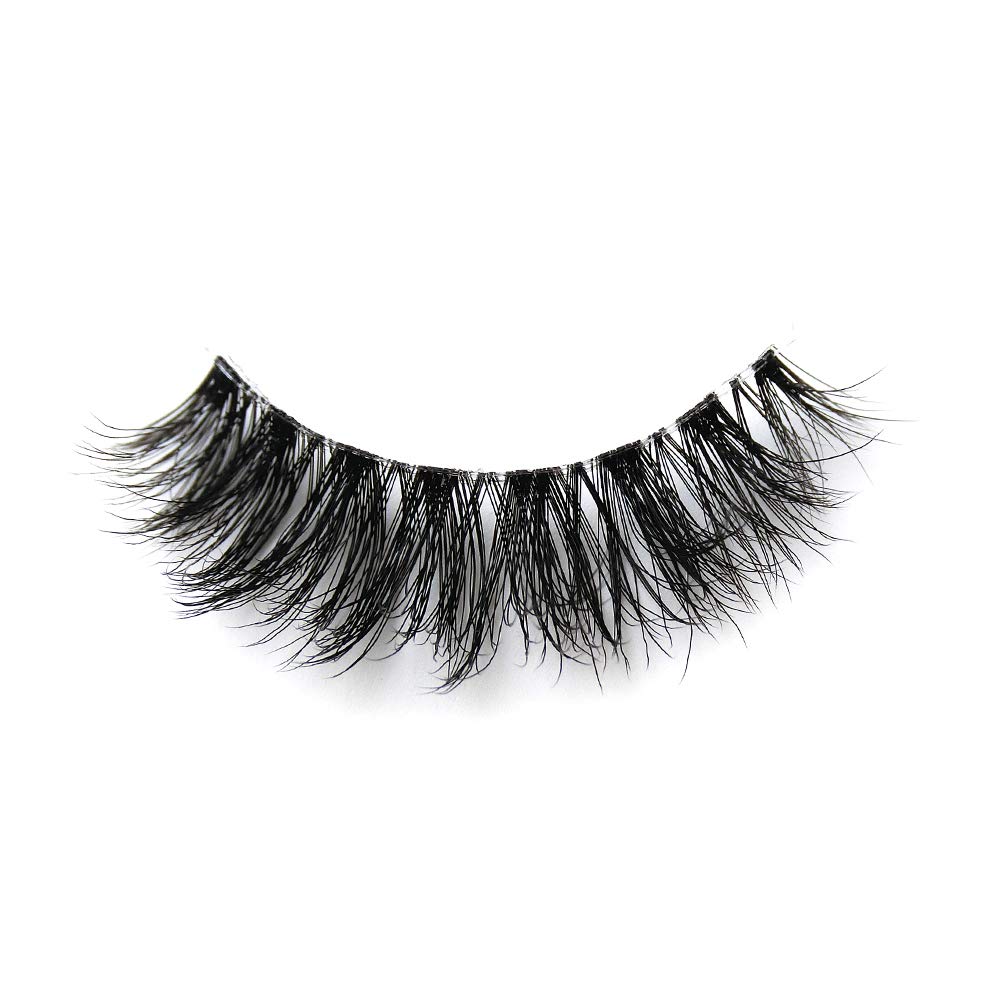 Eyelashes Natural Look False Lashes - Bepholan Fake Eyelashes 5D Super Fluffy False Eyelashes Clear Band Wispy Lashes 3-Pack Faux Mink Lashes,XMZ91