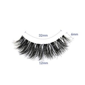 Eyelashes Natural Look False Lashes - Bepholan Fake Eyelashes 5D Super Fluffy False Eyelashes Clear Band Wispy Lashes 3-Pack Faux Mink Lashes,XMZ91