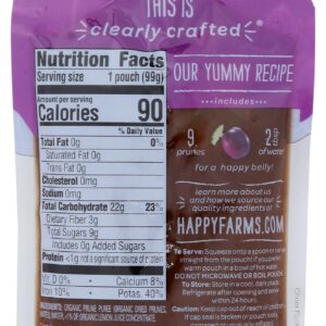 Happy Baby Clearly Crafted Organic Baby Food Stage 1, Prunes, 3.5 Oz