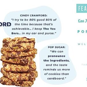 The YES Bar – Dark Chocolate Chip – Plant Based Protein, Decadent Snack Bar – Vegan, Paleo, Gluten Free, Dairy Free, Low Sugar, Healthy Snack, Breakfast, Low Carb, Keto Friendly (Pack of 6)