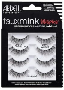 ardell false lashes faux mink demi wispies multipack, 1 pk x 4 pairs