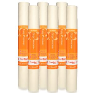 con-tact brand grip premium solid shelf liner, 18" x 4', white, 13