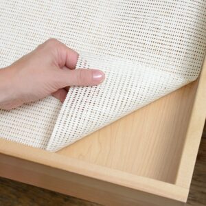Con-Tact Brand Natural Weave Shelf Liner, Non-Adhesive and Skid-Resistant Contact Drawer Liner, 12" x 4', Lattice White, 6 Rolls