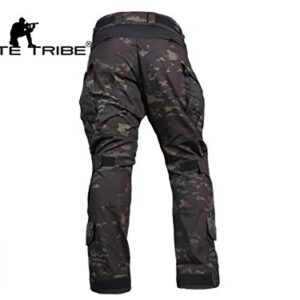 Airsoft Military BDU Tactical Suit Combat Gen3 Uniform Shirt Pants Multicam Black (L)