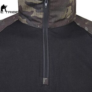 Airsoft Military BDU Tactical Suit Combat Gen3 Uniform Shirt Pants Multicam Black (L)