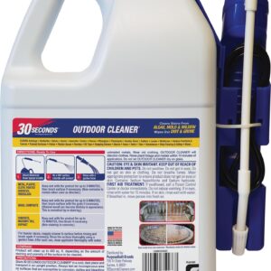 30 SECONDS Mold and Mildew Stain Remover | 1.3 Gallon | Ready To Use | Battery Powered Spray Wand