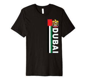 dubai soccer style united arab emirates city premium t-shirt