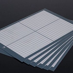 A3 Non Slip Vinyl Cutter Plotter Cutting Mat with Craft Sticky Printed Grid, 460mm*300mm