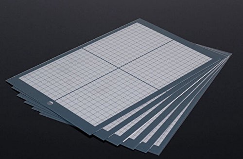 A3 Non Slip Vinyl Cutter Plotter Cutting Mat with Craft Sticky Printed Grid, 460mm*300mm