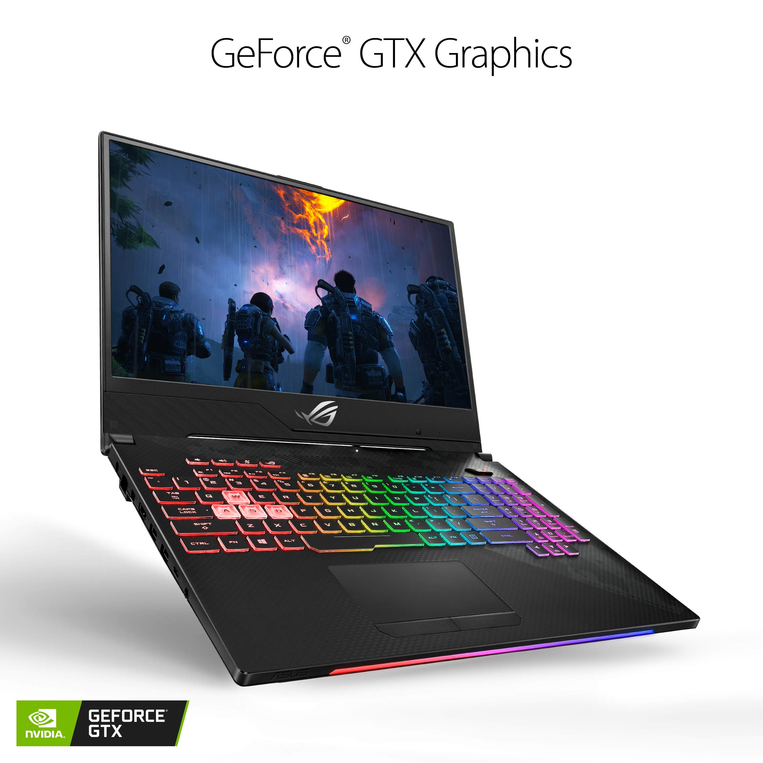 ASUS ROG Strix SCAR II Slim Gaming Laptop GL504, 15.6” 144Hz IPS Type, NVIDIA GeForce GTX 1070, Intel Core i7-8750H Processor, 16GB DDR4, 256GB PCIe SSD + 1TB SSHD, Windows 10 Home - GL504GS-DS74