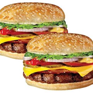 Set of 2 Jumbo 31" Realistic Cheeseburger Party Balloons