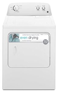 kenmore 29" front load electric dryer with wrinkle guard and 7.0 cubic ft. total capacity, white