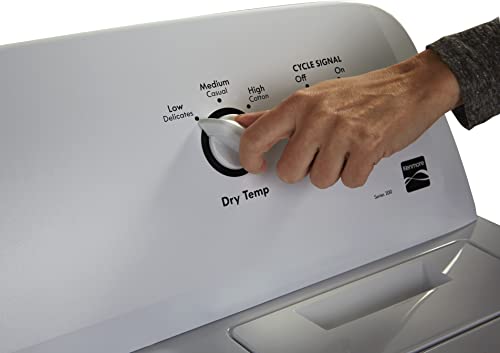 Kenmore 29" Front Load Electric Dryer with Wrinkle Guard and 7.0 Cubic Ft. Total Capacity, White