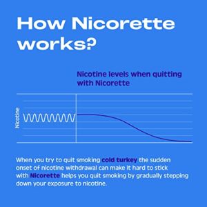 Nicorette 2 mg Nicotine Gum to Help Quit Smoking - White Ice Mint Flavored Stop Smoking Aid, 160 Count