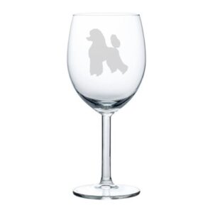 mip wine glass goblet poodle (10 oz)