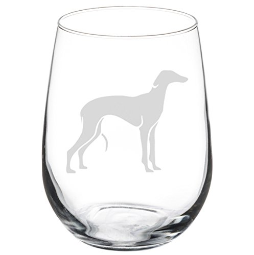 Wine Glass Goblet Greyhound (17 oz Stemless)