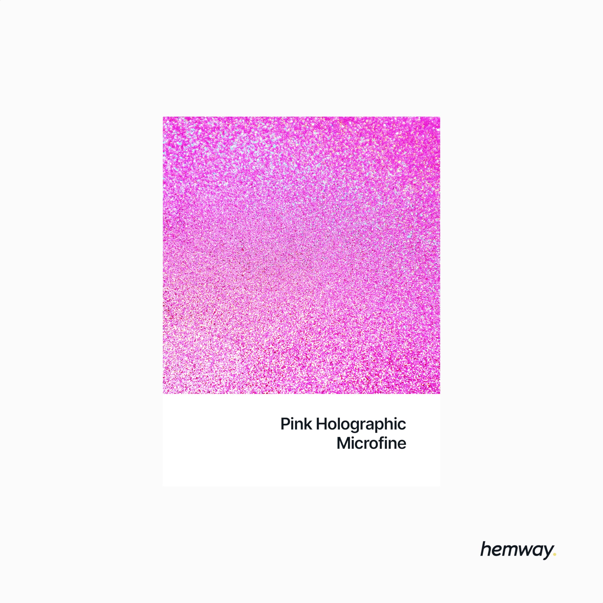 Hemway Premium Ultra Sparkle Glitter Multi-Purpose Metallic Flake for Nail Art, Cosmetic Graded, Makeup, Festival and Hair 100g / 3.5oz - Microfine (1/256 0.004 0.1mm) - Pink Holographic