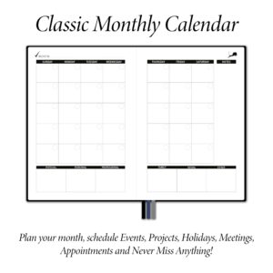 Best Daily Planner for Productivity & Time Management - Monthly Calendar, Weekly and Daily to DO List - 24 Hour Schedule & Appointment Journal - 6 Months - Undated - Hardcover - 12 Months Guarantee