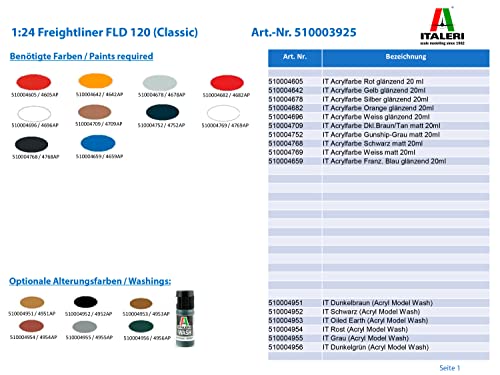 Italeri 3925 1: 24 - Freightliner FLD 120 Special