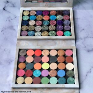 Marble Extra Large Empty Magnetic Makeup Palette Holds 70 Standard Magnetic Eyeshadows. Depot your Highlighters, Blushes, Powders and more