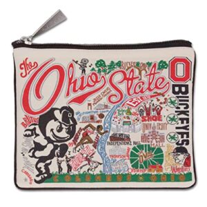catstudio collegiate zipper pouch, ohio state university travel toiletry bag, ideal gift for college students or alumni, makeup bag, dog treat pouch, or travel purse pouch