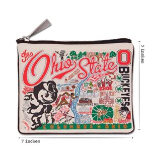 Catstudio Collegiate Zipper Pouch, Ohio State University Travel Toiletry Bag, Ideal Gift for College Students or Alumni, Makeup Bag, Dog Treat Pouch, or Travel Purse Pouch